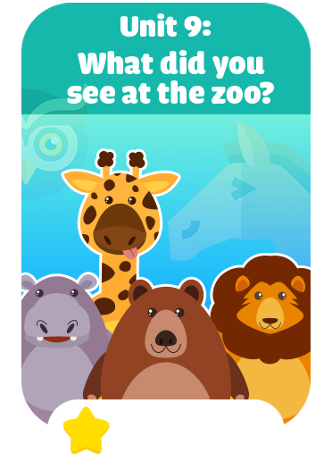 Unit 9: What did you see at the zoo?