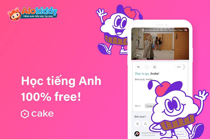 Ứng dụng học tiếng Anh Cake hoàn toàn miễn phí